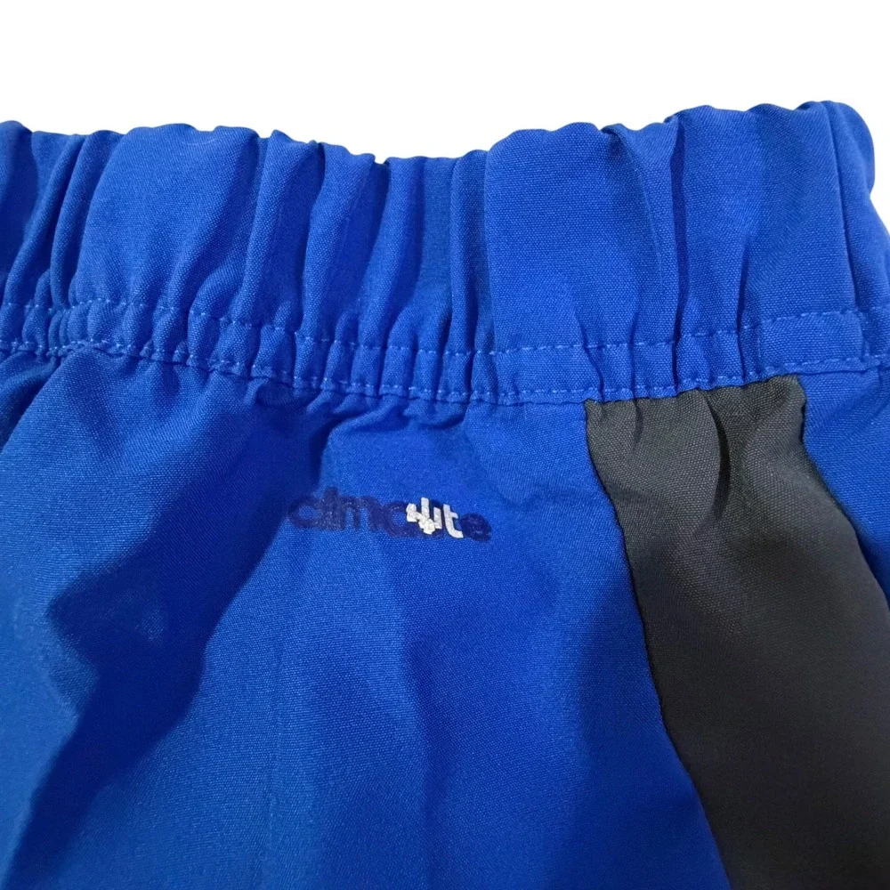 Adidas Mens Royal Blue Athletic Shorts Grey Side Panel AY8771 Size Small